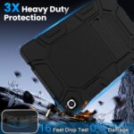Shockproof Case for Samsung Galaxy Tab A11+ / A9+ Plus 11",Black - Image 4