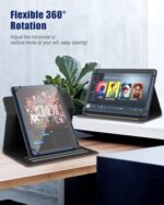 TiMOVO Universal Rotating Case for 11 Inch Tablet, Black Brown - Image 5