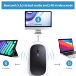 Afaartcci Rechargeable Wireless Mouse, Silent Bluetooth Mouse (Black) - Image 4