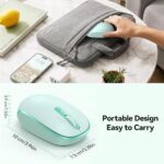 TECKNET Compact Ambidextrous Wireless Mouse for Laptop Mint Green - Image 5