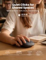SABLUTE Wireless Mouse for Laptop, Quiet, Compact & Portable, USB-C Adapter - Image 4