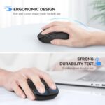 TECKNET Bluetooth Mouse (BT 5.0/3.0+2.4Ghz), 6-Level 4000 DPI Wireless Mice for - Image 4