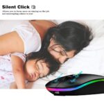 WREANU Wireless Bluetooth Mouse Rechargeable Laptop Mice with LED Lights Silent - Image 4