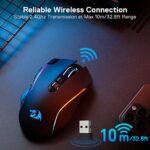 Redragon M810 Pro Wireless Gaming Mouse, 10000 DPI Wired/Wireless Gamer Mouse - Image 4