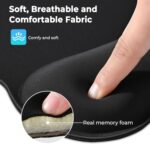 EooCoo Ergonomic Mouse Pad with Wrist Rest, Memory Foam Support Mousepad - Image 3