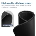 Black Mouse pad, Featuring a wear-Resistant Stitching Edge Design. It can be - Image 4