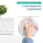ITNRSIIET Marble Round Mouse Pad Pink Marble Customized Premium-Textured - Image 4