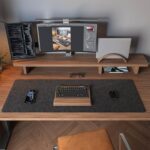 Felt Desk Mat | Computer Mat for Desk(36x12Inches) | Large Felt Mouse Pad and - Image 4