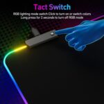 RGB Mousepad Led Mouse Pad, Large Mouse Pad,Led and Big Mouse mat - Image 4