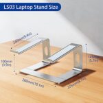 BESIGN LS03 Aluminum Laptop Stand, Ergonomic Detachable Computer Stand - Image 4