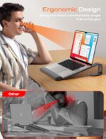 LOXP Laptop Stand for Desk, Aluminum Laptop Riser Holder with Wrist Support - Image 4