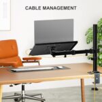 WALI Laptop Desk Mount for 17 inch Notebook, Adjustable Single Monitor Arm with - Image 4