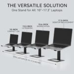 SOUNDANCE Adjustable Laptop Stand, Ergonomic Aluminum Riser for 10-17.3” - Image 4