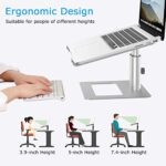 BoYata Laptop Stand, Ergonomic Aluminum Height Adjustable Computer Stand Laptop - Image 3