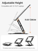 tounee Laptop Stand for Desk, Adjustable Computer Stand Holder with 360° - Image 4