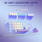 RisoPhy Wireless Gaming Keyboard, Tri-Mode BT5.0/2.4GHz/USB-C - Image 3
