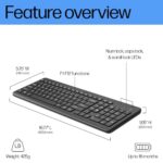 HP 220 Wireless Keyboard - 2.4GHz Connectivity w/Data Encryption - Low-Profile - Image 4