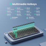 TECKNET Wireless Keyboard, Rechargeable Bluetooth Keyboard - Image 4