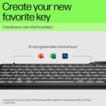 HP 400 Backlit Wired Keyboard (Ash Wired) - Warm White LED Illuminated Keys w/ 3 - Image 4