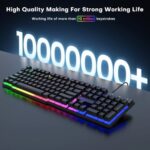 GEODMAER 104 Keys Gaming Keyboard, Full Size LED Backlit Wired Keyboard with - Image 4