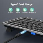 TECKNET Bluetooth Keyboard Rechargeable, 4-Device (2.4G+3BT) Wireless Keyboard - Image 3