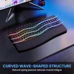 COLIKES Wireless Ergonomic Keyboard, Backlit Keyboard Silent with 15 RGB - Image 4