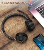 Wireless Headset with Mic for Work, Bluetooth Headset with Noise Cancelling - Image 4
