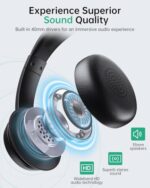 AOC Wireless Headset with Mic for Work with AI Noise Cancelling Mic for Clear - Image 4