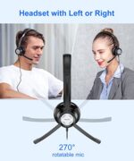 New bee USB Headset with Microphone for PC Computer Headset - Image 4