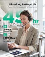 Wireless Headset with Mic for Work,Bluetooth Headset for Calls & Meetings - Image 4