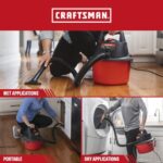 CRAFTSMAN CMXEVBE17250 2.5 Gallon 2.5 Peak HP Wet Dry Shop Vacuum - Image 4