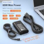 ROAYEWEY New Slim 65W USB C Charger Compatible with HP Spectre X360 14 2 in 1 - Image 5