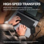 PNY RP60 1TB Portable SSD - Up to 2000MB/s, USB-C, USB 3.2 Gen2x2 - Rugged - Image 4