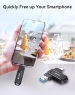 KEXIN 128GB USB C Flash Drive Dual Thumb Drive 100MB/s Swivel USB-A & Type-C USB - Image 4