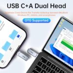 SSK 64GB Dual USB Flash Drive USB C Thumb Drive - Image 4
