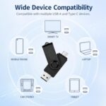 USB Flash Drive 256GB, 2-in-1 Type-C and USB-A Thumb Drive - Image 4