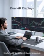 Baseus Docking Station USB-C, Nomos Air 12 in 1, Docking Station 2 Monitors - Image 4