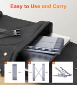 Mukiya 5-in-1 USB C Hub Adjustable Aluminum Laptop Stand - Image 4