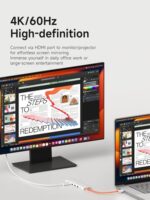 Hagibis USB-C Hub, 5 in 1 Multiport USB C Splitter Ultra Slim Heat Dissipation - Image 4