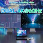 Laptop Docking Station,WAVLINK Triple Monitors Dock,Dual DisplayPort,HDMI - Image 4
