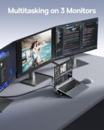 Baseus Laptop Docking Station Stand, 12 in 1 HUB Triple 4K Display, HDMI/DP - Image 4
