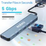 USB Hub 3.0,USB c hub,USB hub with Multiport Adapter - Image 4