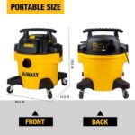 DEWALT DXV06P 4 Peak HP Shop Vacuums, 6 Gallon Poly Wet/Dry Vac - Image 4