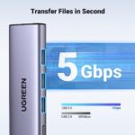 UGREEN USB C Hub, 5-in-1 USB-C Hub with 4K@60Hz HDMI, 100W Power Delivery - Image 4