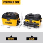 DEWALT DXV04T 4 Gallon Wet/Dry Shop Vacuum, 5 Peak HP Portable Corded Vac with - Image 4