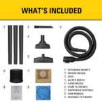 STANLEY SL18116 Wet/Dry Vacuum, 6 Gallon, 4 Horsepower, Stainless Steel Tank - Image 4
