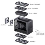 JONSBO/JONSPLUS Z20 Black Micro-ATX Mini Tower PC Case - Image 4