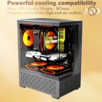 Micro ATX Case, MATX,ITX PC Case with 2 X 120mm ARGB Fan Pre-Installed - Image 4