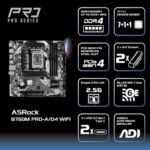 ASRock B760M Pro-A/D4 WiFi Micro ATX Motherboard, Intel LGA1700, DDR4 5333+ (OC) - Image 4