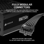 CORSAIR RM850e (2025) Fully Modular Low-Noise ATX Power Supply with 12V-2x6 - Image 4